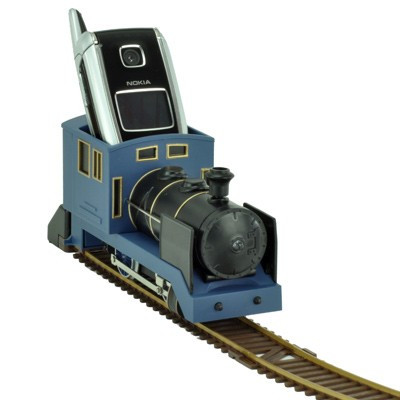 Train électrique porte téléphone