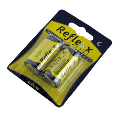 2 piles alcalines LR14 type C