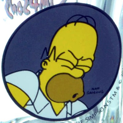 Set 4 verres shots Homer Simpson