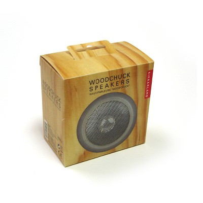 Haut-parleurs pliants imitation bois
