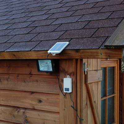 Guirlande autonome solaire 100 leds 10 mètres bleu glacial