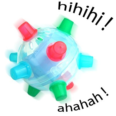 Balle folle vibrante,rieuse et lumineuse