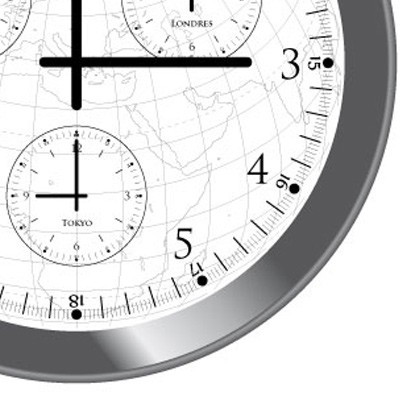 Horloge Multi-fuseaux horaires