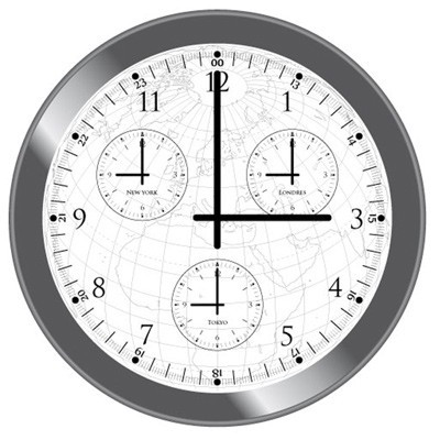 Horloge Multi-fuseaux horaires