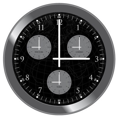 Horloge Multi-fuseaux horaires