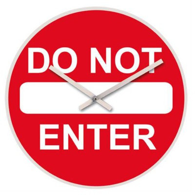 Horloge do not enter