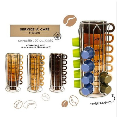 Porte-capsules Nespresso 6 tasses