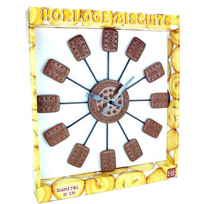 Horloge biscuits chocolat