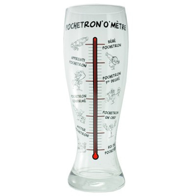 Verre à bière géant Pochtronomètre
