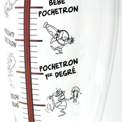 Verre à bière géant Pochtronomètre