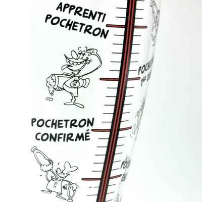 Verre à bière géant Pochtronomètre