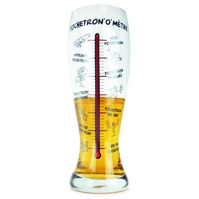 Verre à bière géant Pochetron'o'mètre