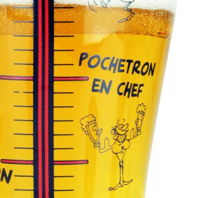 Verre à bière géant Pochetron'o'mètre