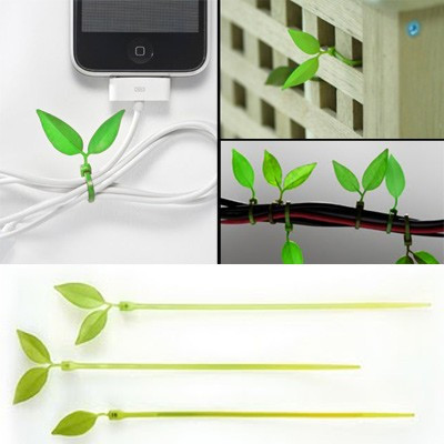 Attaches plastique "feuilles"