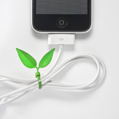 Attaches plastique "feuilles"