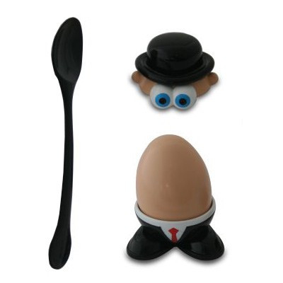 Coquetier amusant Mr Eggsecutive