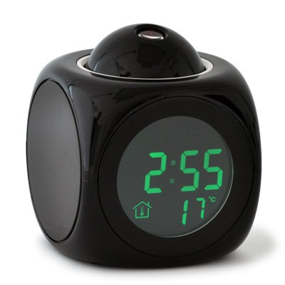 Réveil cube parlant à projection