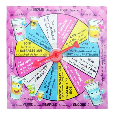 Jeu à boire La roue amoureuse
