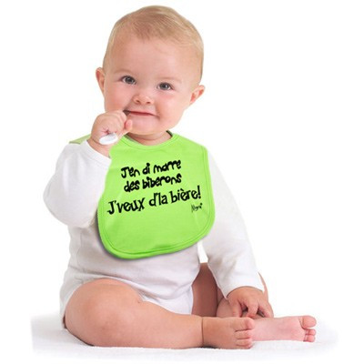 Bavoir J'en ai marre des biberons...