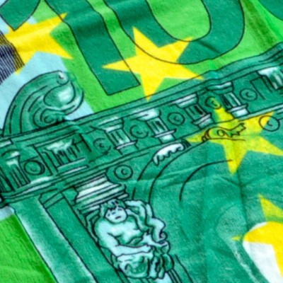 Drap de plage billet 100 euros