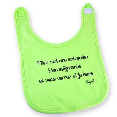 Bavoir Filez-moi une entrecôte