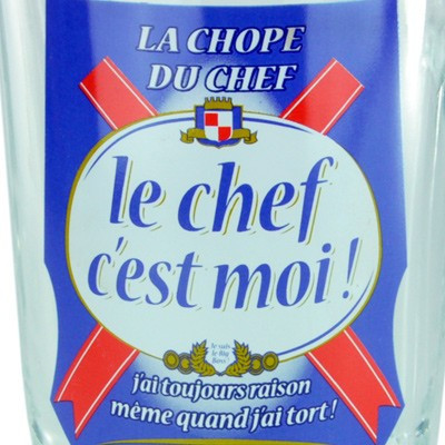 Chope à Bière du Chef