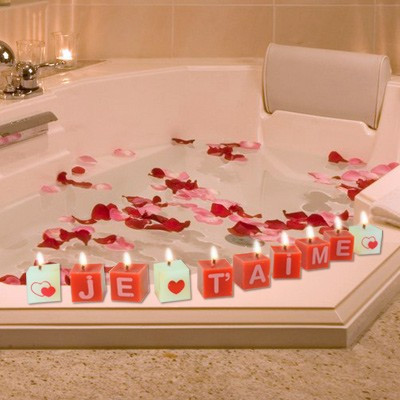 Bougie parfumée lettres Je t'aime