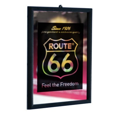 Miroir Route 66 Noir