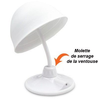 Lampe de chevet Led Funny design à ventouse