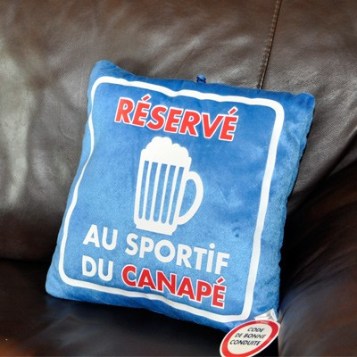 Coussin pour le sportif du canapé