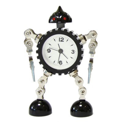 Réveil robot lumineux porte-photos