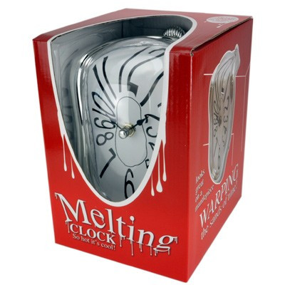 Horloge montre molle façon Dali chiffres normaux