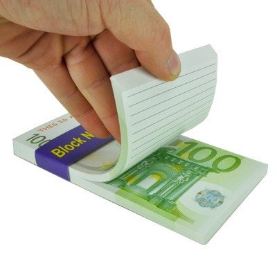 Bloc notes Billet de 100 euros