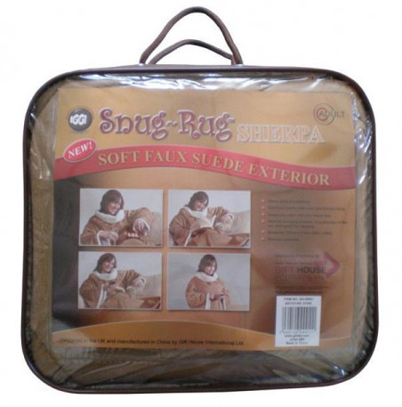 Snug Rug Sherpa, l'exquise couverture à manches !