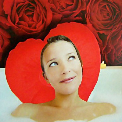 Coussin de bain Coeur