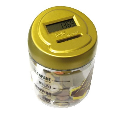 Tirelire électronique avec compteur digital