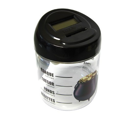 Tirelire électronique avec compteur digital