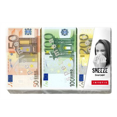 Ensemble de Mouchoirs Billet Euro