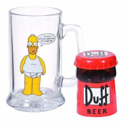 Chope à bière avec décapsuleur Homer Simpsons Duff