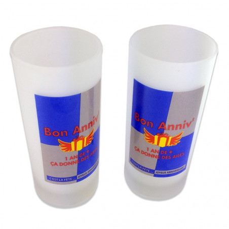 Coffret verres Bon Anniversaire 