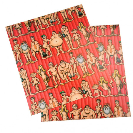 Papier cadeau hommes nus