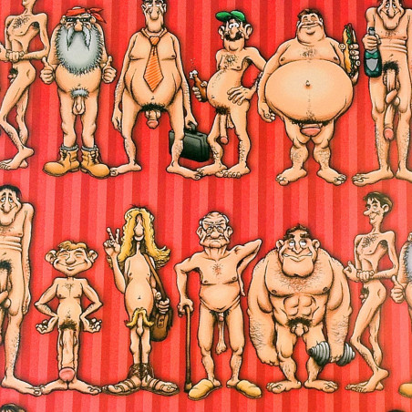 Papier cadeau hommes nus