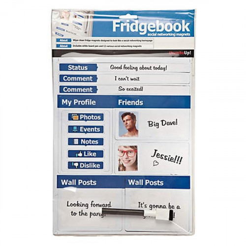 Magnets Réseaux sociaux Fridgebook