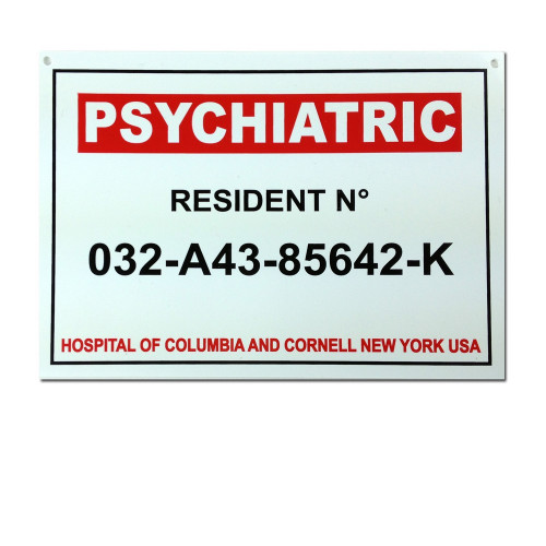 Plaque Psychiatric resident