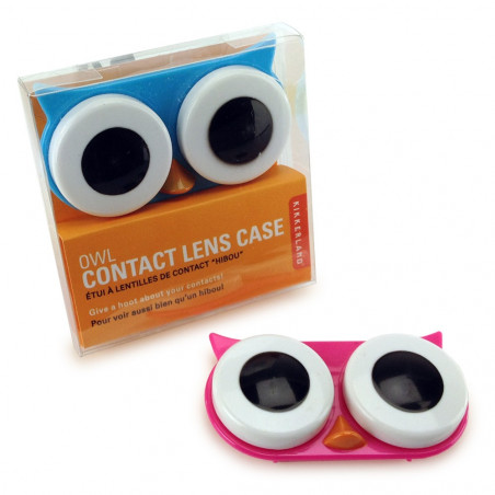 Boite pour lentilles de contact Hibou