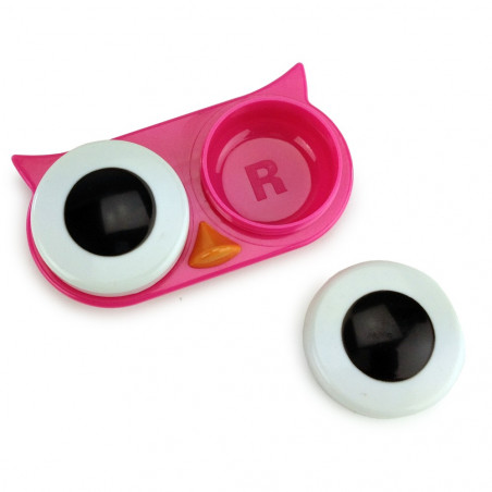 Boite pour lentilles de contact Hibou