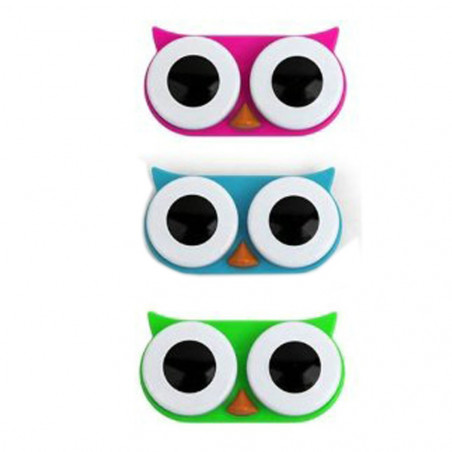 Boite pour lentilles de contact Hibou