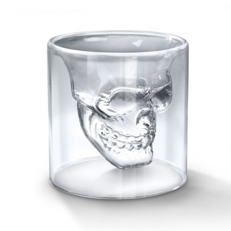 Verre à liqueur shot tête de mort