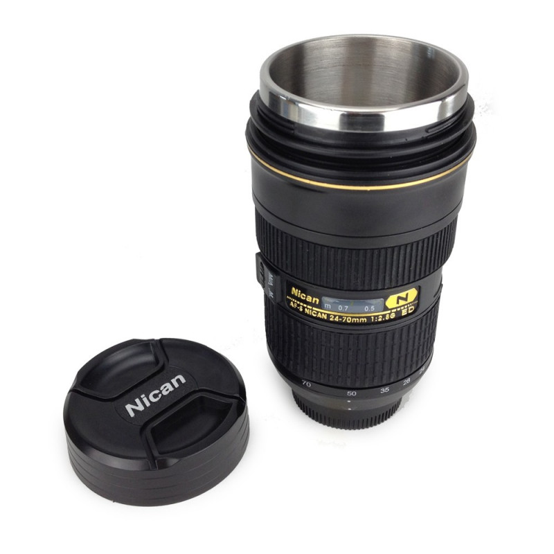 Mug objectif photo inox XL