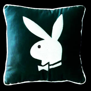 Vente Coussin carré Playboy Noir